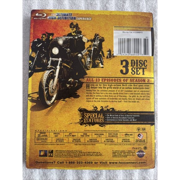Sons of Anarchy: Season Two (Blu-ray, 2009) - Picture 2 of 4